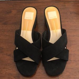 Dolce Vita Black Suede Sandals
